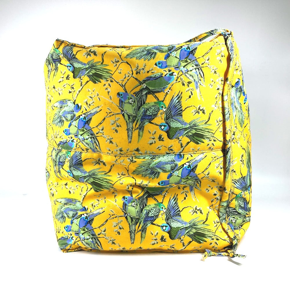 LOEWE Paula's Ibiza Bird Print Big Pillow, Not for Sale, Interior Decor, Novelty Cushion, Canvas, Unisex, Yellow