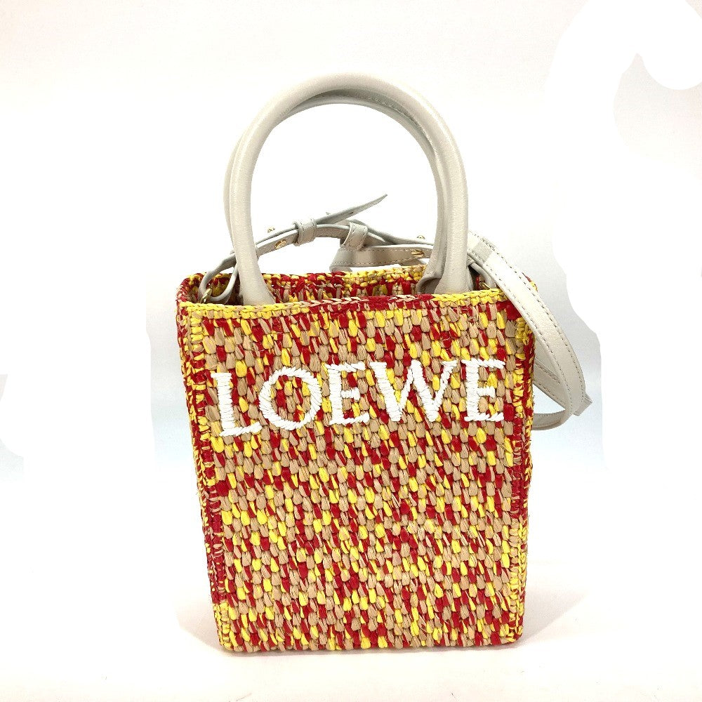 LOEWE カバン ショルダーーバッグ スタンダード A5 トートバッグ 2WAYバッグ トートバッグ ラフィア レディース - brandshop-reference