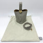 LOEWE Pebble Bucket Bag Mini Shoulder Bag Leather Women's Gray