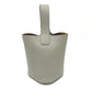 LOEWE Pebble Bucket Bag Mini Shoulder Bag Leather Women's Gray