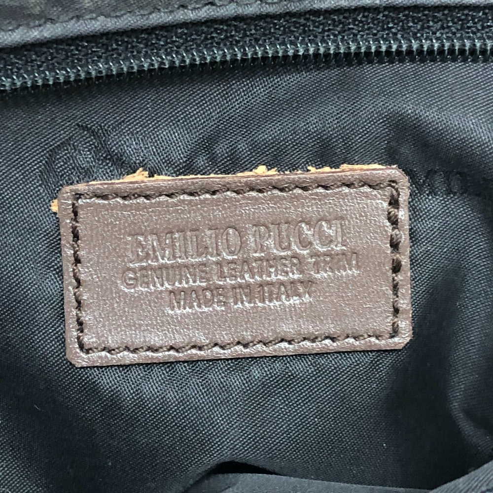Emilio Pucci プッチ柄 カバン 肩掛け ショルダーバッグ ハンドバッグ トートバッグ キャンバス/レザー レディース マルチカラー