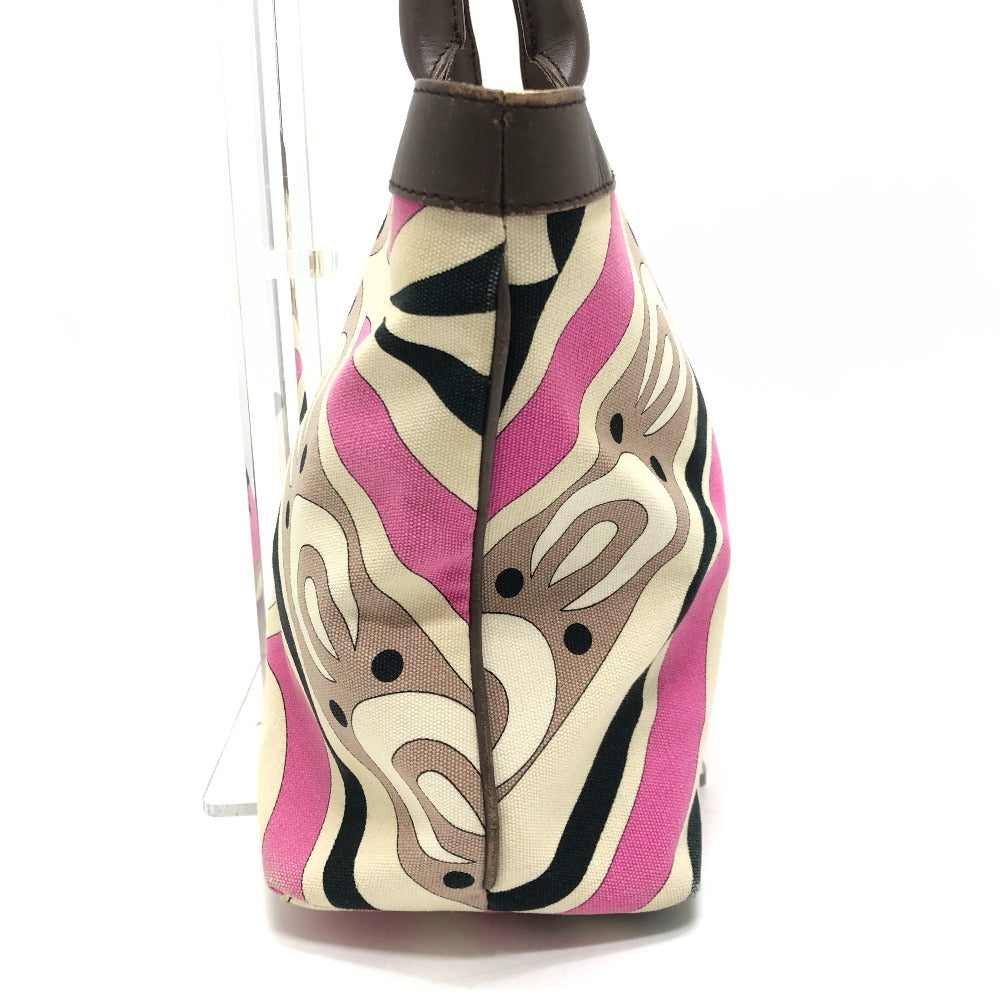 Emilio Pucci プッチ柄 カバン 肩掛け ショルダーバッグ ハンドバッグ トートバッグ キャンバス/レザー レディース マルチカラー