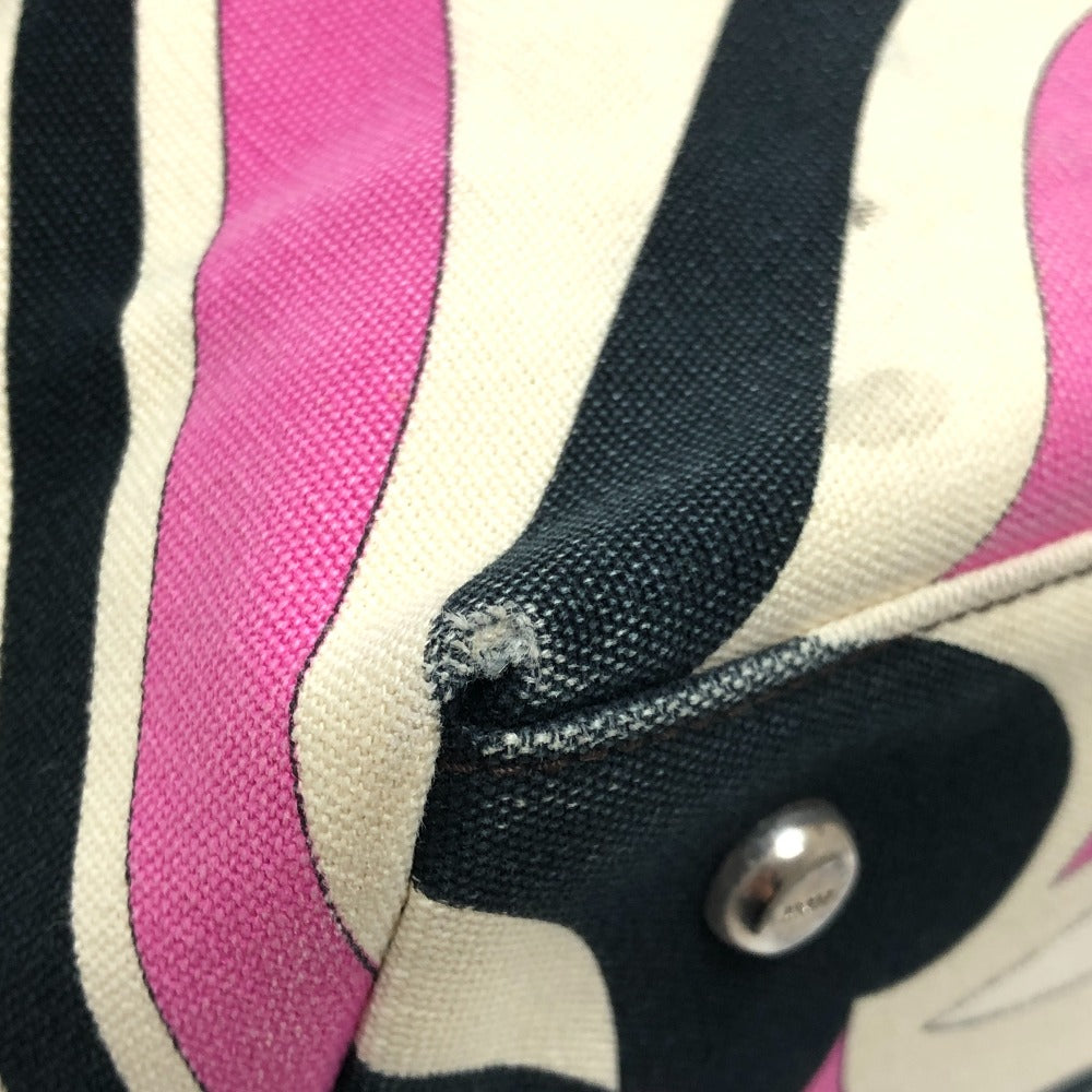 Emilio Pucci プッチ柄 カバン 肩掛け ショルダーバッグ ハンドバッグ トートバッグ キャンバス/レザー レディース マルチカラー