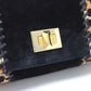 Emilio Pucci Leopard Print Clutch Bag with Studs, Black, Made of Porcelain