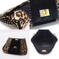 Emilio Pucci Leopard Print Clutch Bag with Studs, Black, Made of Porcelain