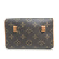 LOUIS VUITTON M51855 Monogram Florentine Pochette, a women's bag, pouch, or waist bag in brown Monogram canvas.