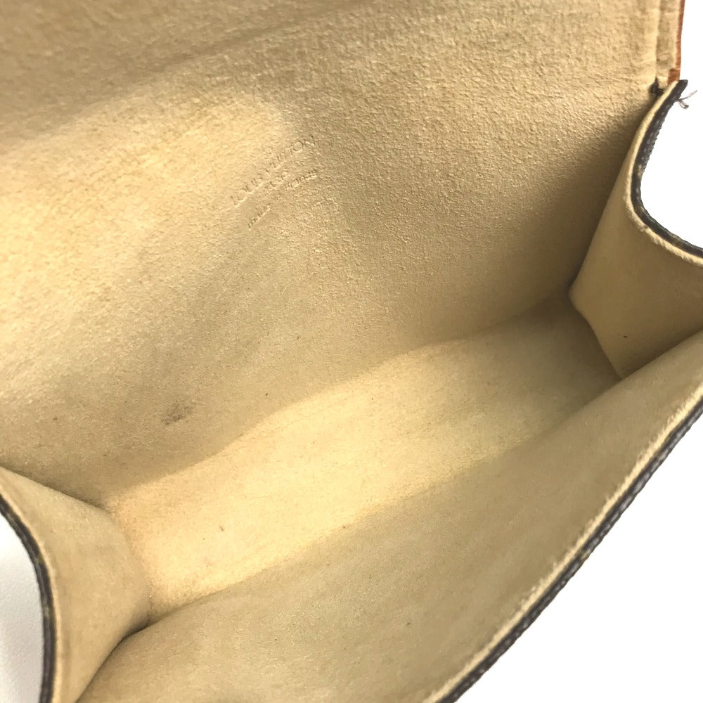 LOUIS VUITTON M51855 Monogram Florentine Pochette, a women's bag, pouch, or waist bag in brown Monogram canvas.