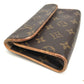 LOUIS VUITTON M51855 Monogram Florentine Pochette, a women's bag, pouch, or waist bag in brown Monogram canvas.