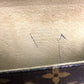 LOUIS VUITTON M51855 Monogram Florentine Pochette, a women's bag, pouch, or waist bag in brown Monogram canvas.