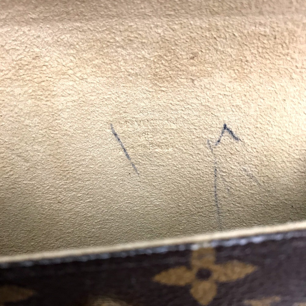 LOUIS VUITTON M51855 Monogram Florentine Pochette, a women's bag, pouch, or waist bag in brown Monogram canvas.