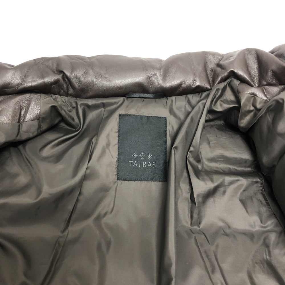 TATRAS MTSE22A4866 ヴィーガンレザー ダウンジャケット ジャケット フード付き ダウンジャケット ポリエステル メンズ ブラウン - brandshop-reference