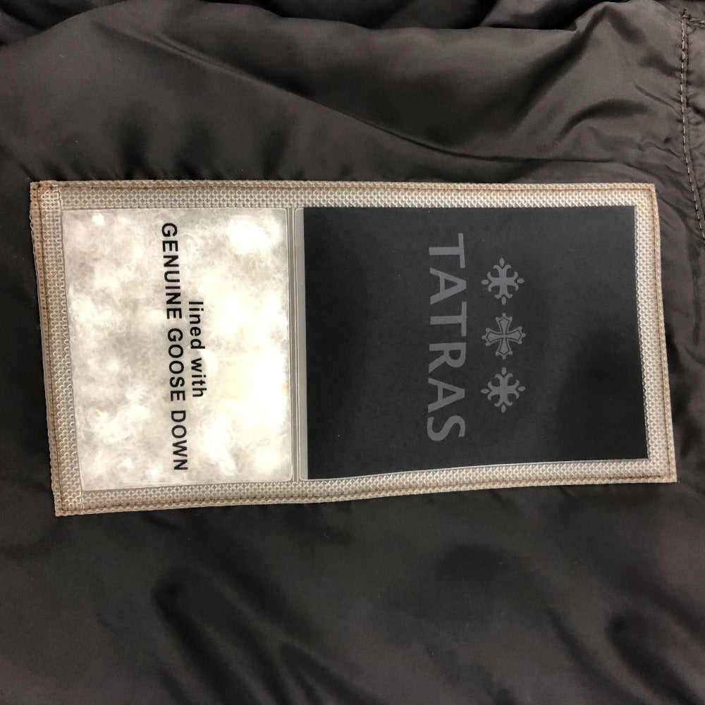 TATRAS MTSE22A4866 ヴィーガンレザー ダウンジャケット ジャケット フード付き ダウンジャケット ポリエステル メンズ ブラウン - brandshop-reference