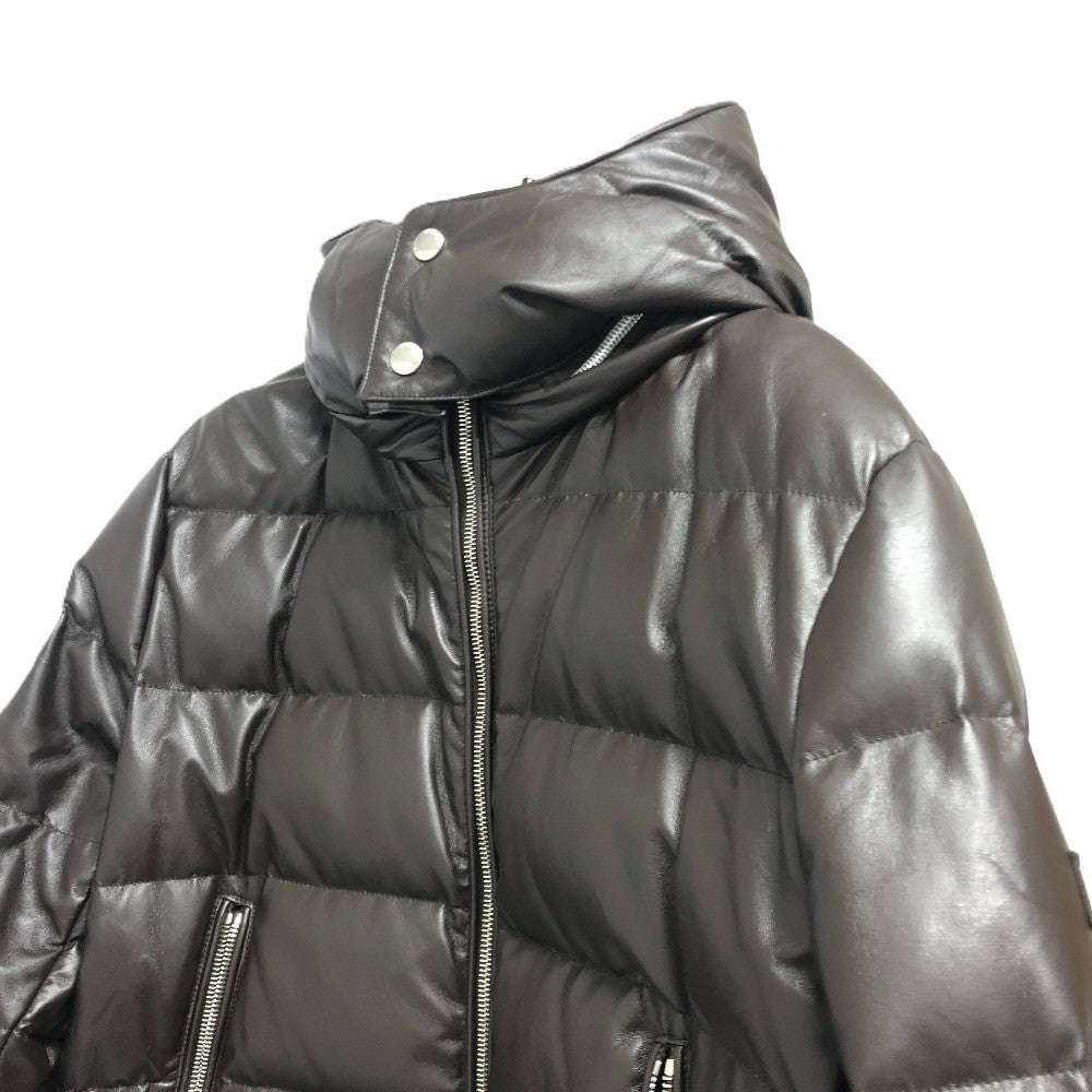 TATRAS MTSE22A4866 ヴィーガンレザー ダウンジャケット ジャケット フード付き ダウンジャケット ポリエステル メンズ ブラウン - brandshop-reference