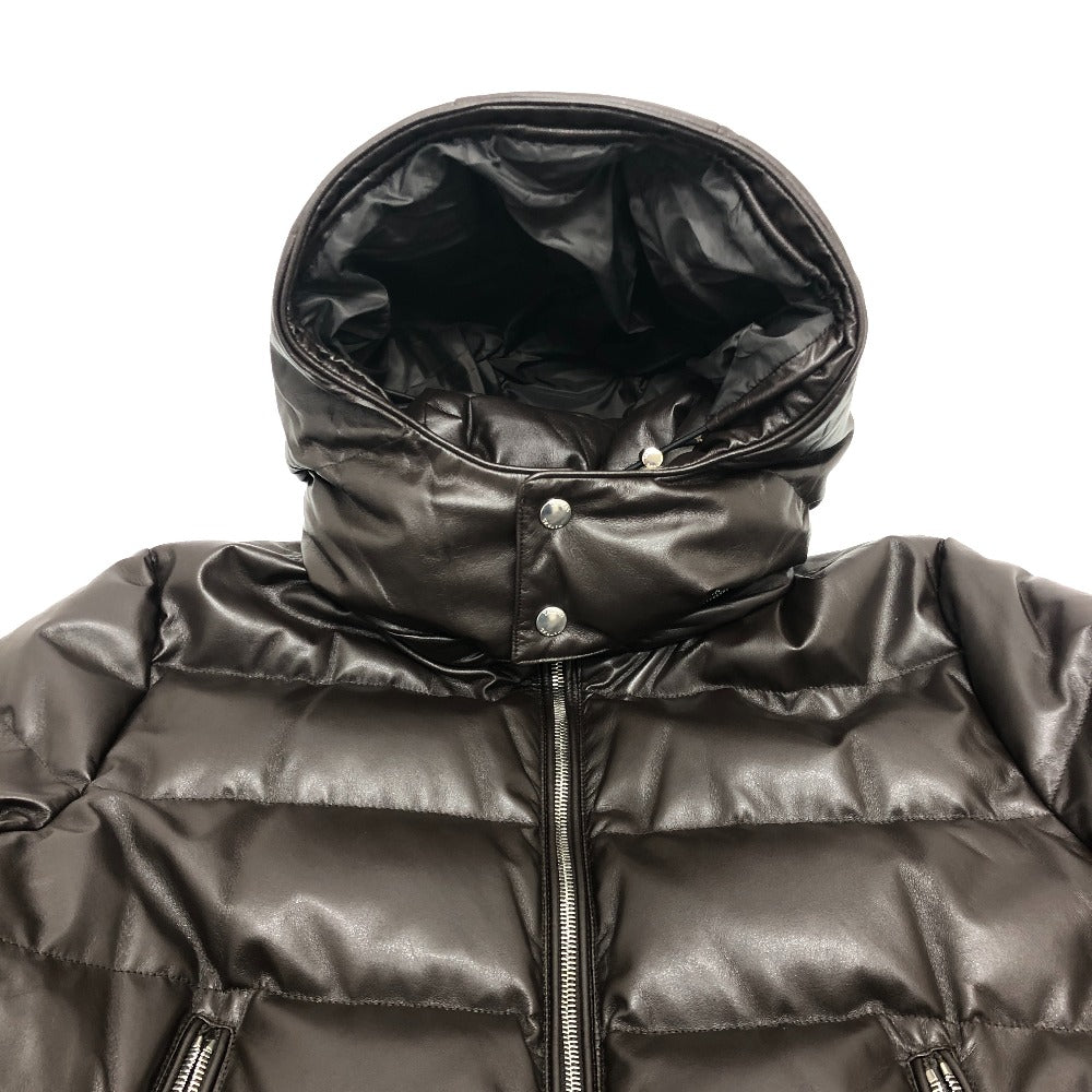 TATRAS MTSE22A4866 ヴィーガンレザー ダウンジャケット ジャケット フード付き ダウンジャケット ポリエステル メンズ ブラウン - brandshop-reference