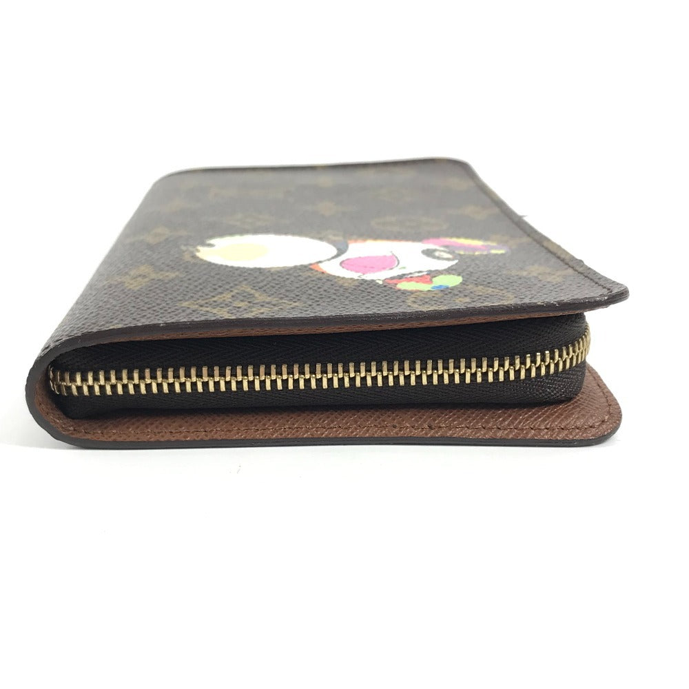 LOUIS VUITTON M61729 モノグラムパンダ 村上隆 ポルトモネジップ ロングウォレット ラウンドファスナー 長財布 モノグラムキャンバス レディース ブラウン - brandshop-reference