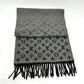 LOUIS VUITTON M75900 Echarpe Monogram Gradient Wool/Cashmere Scarf, Women's, Black
