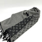 LOUIS VUITTON M75900 Echarpe Monogram Gradient Wool/Cashmere Scarf, Women's, Black