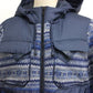 MONCLER TENZAM Men's Navy Wool Hooded Down Jacket