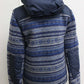 MONCLER TENZAM Men's Navy Wool Hooded Down Jacket