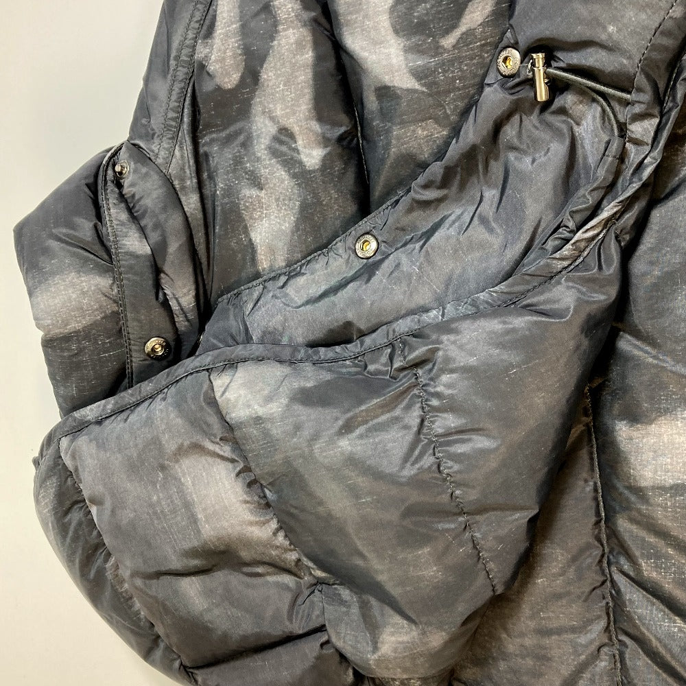 MONCLER 53214 Camouflage MAYA Hooded Down Jacket for Men, Gray