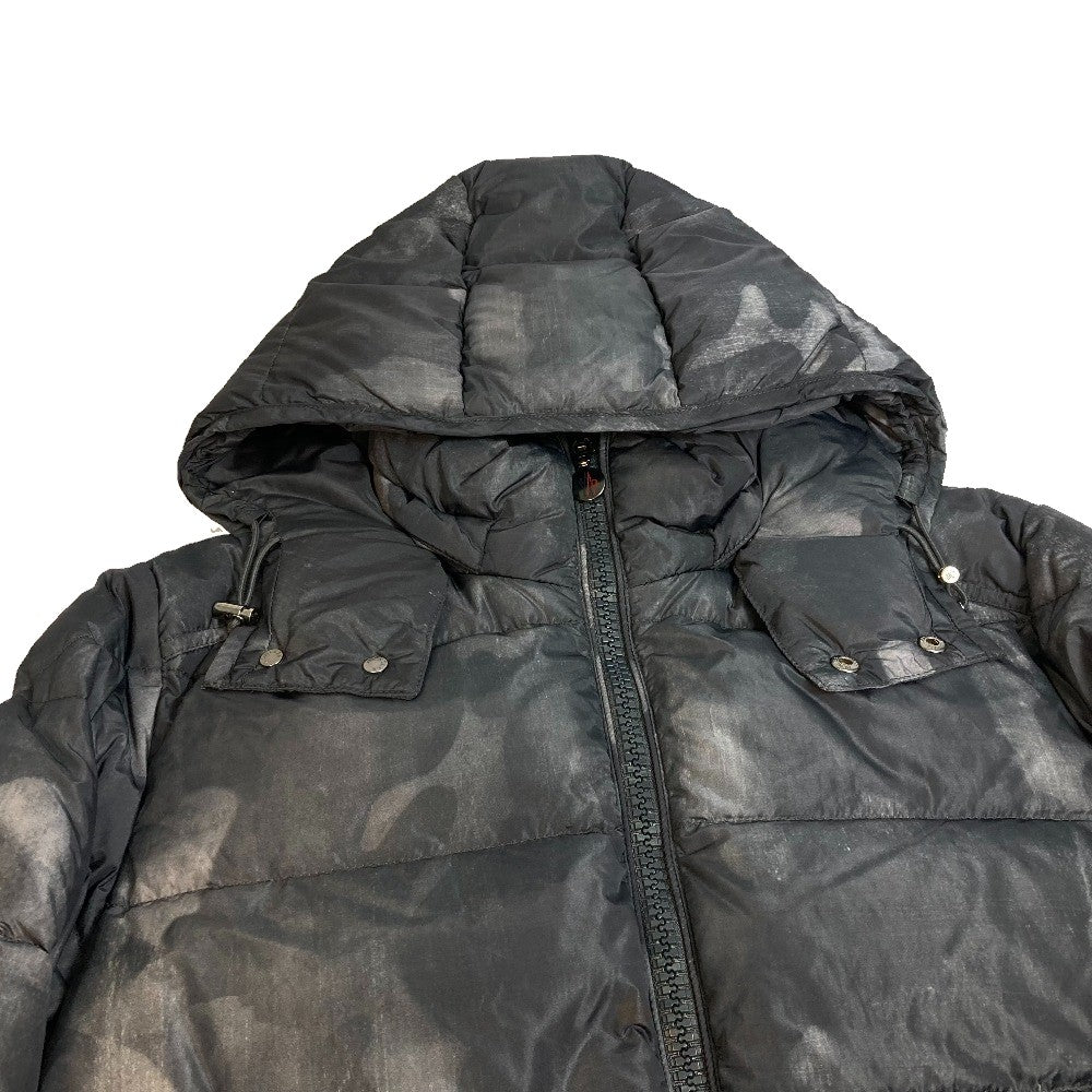 MONCLER 53214 Camouflage MAYA Hooded Down Jacket for Men, Gray