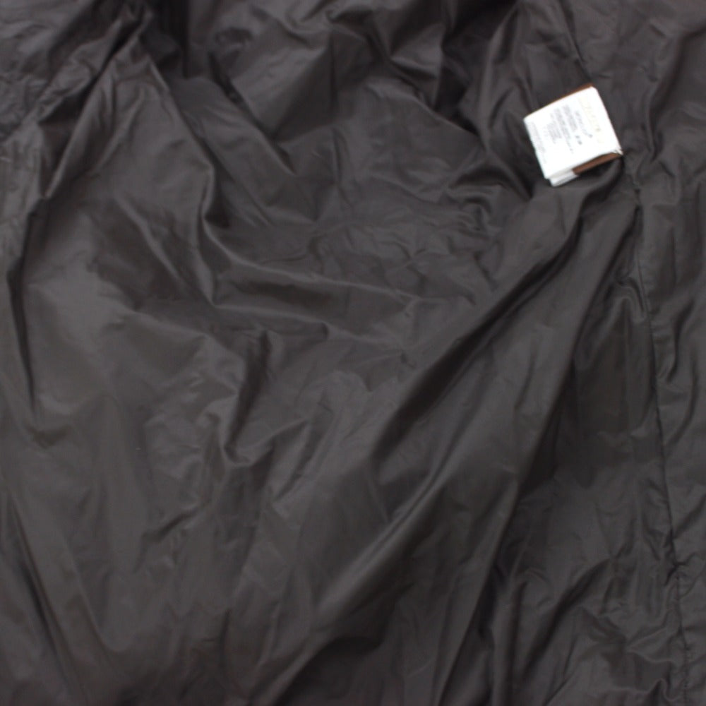 MONCLER MELANIE Long Down Jacket in Dark Brown, Fur Hooded Nylon