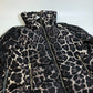 MONCLER Torsette Leopard Print Down Coat for Women, Gray