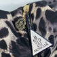MONCLER Torsette Leopard Print Down Coat for Women, Gray