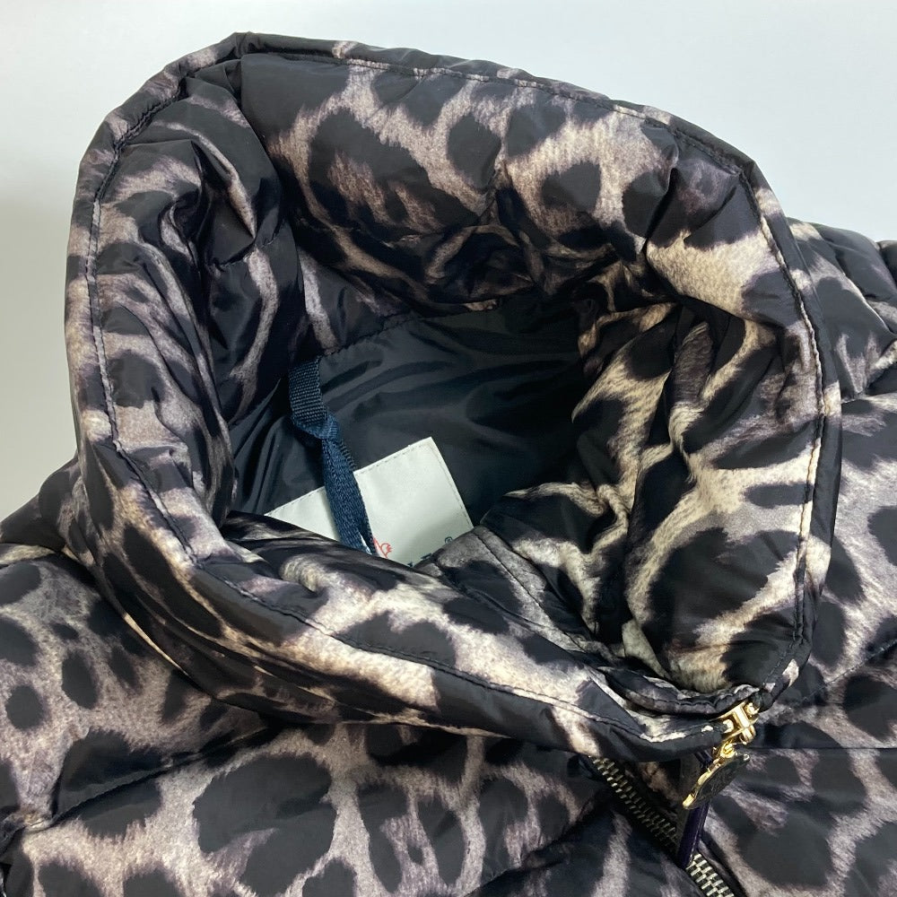 MONCLER Torsette Leopard Print Down Coat for Women, Gray