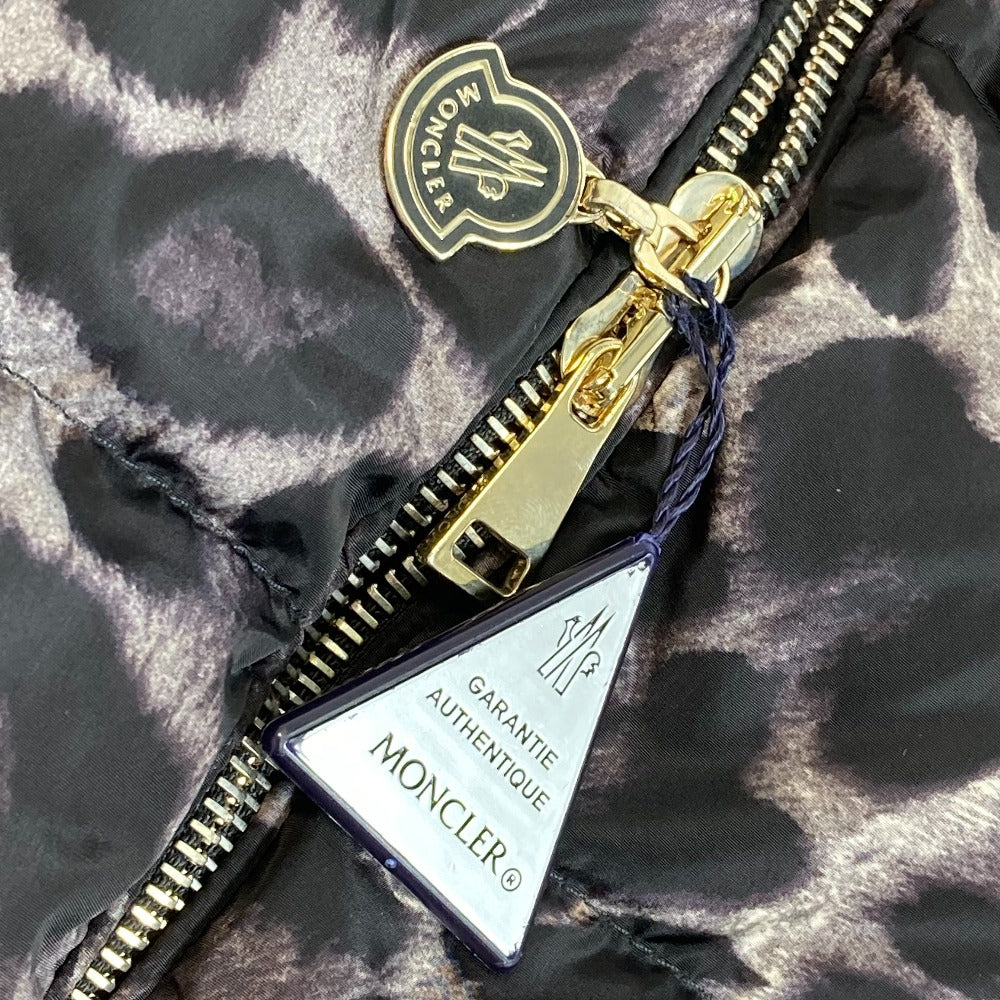 MONCLER Torsette Leopard Print Down Coat for Women, Gray