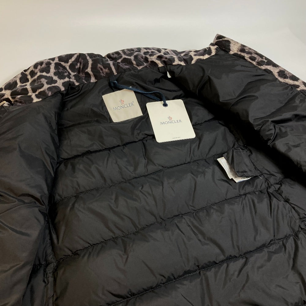 MONCLER Torsette Leopard Print Down Coat for Women, Gray
