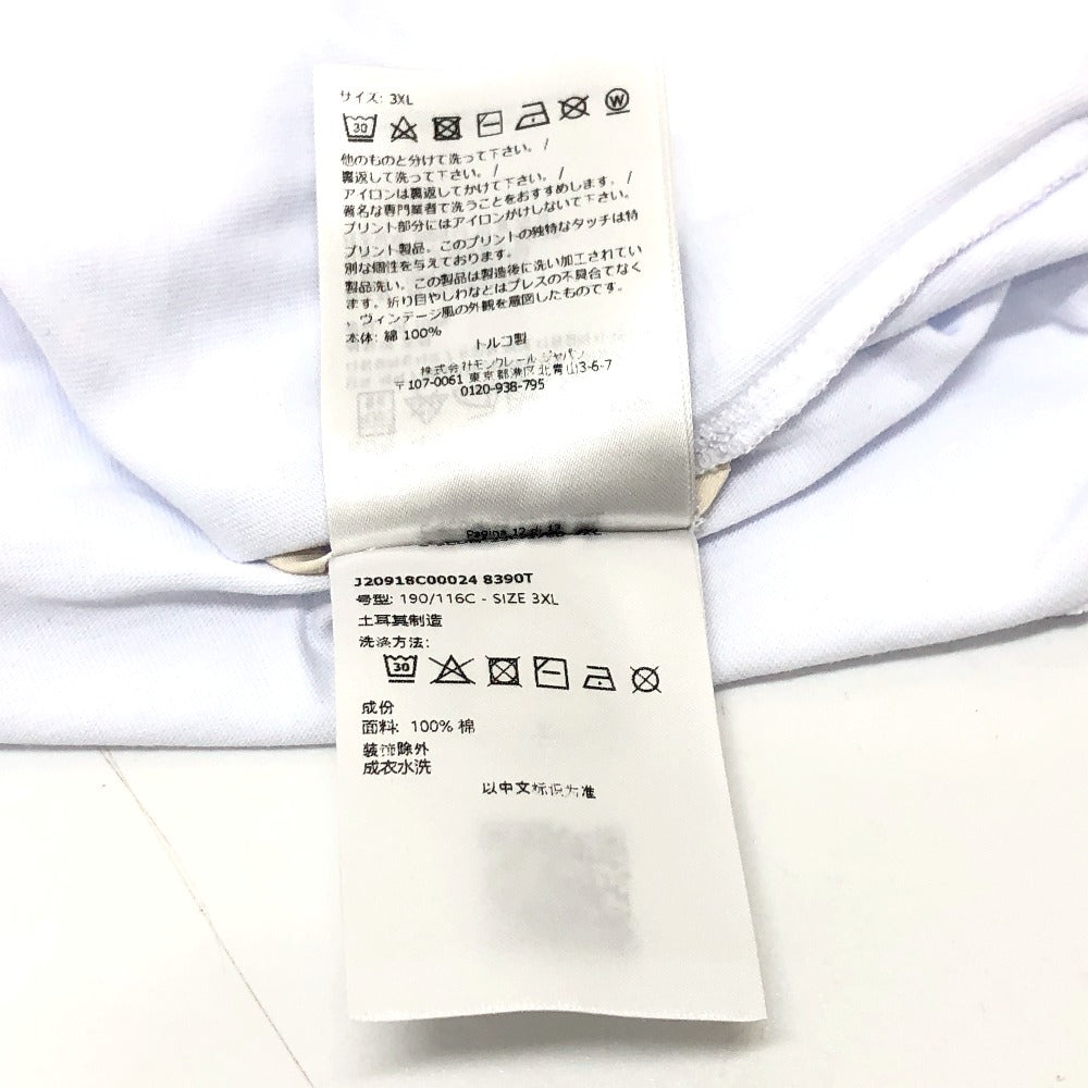 MONCLER J2 8C00024 ロゴ 半袖 トップス アパレル Tシャツ 半袖Ｔシャツ コットン ユニセックス ホワイト