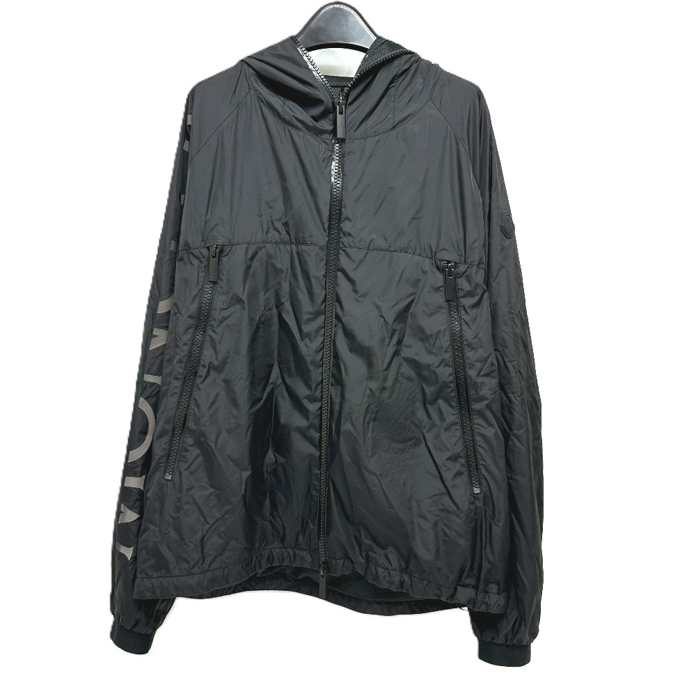 MONCLER BESAR Zip Up Parka Blouson Nylon Men's Black