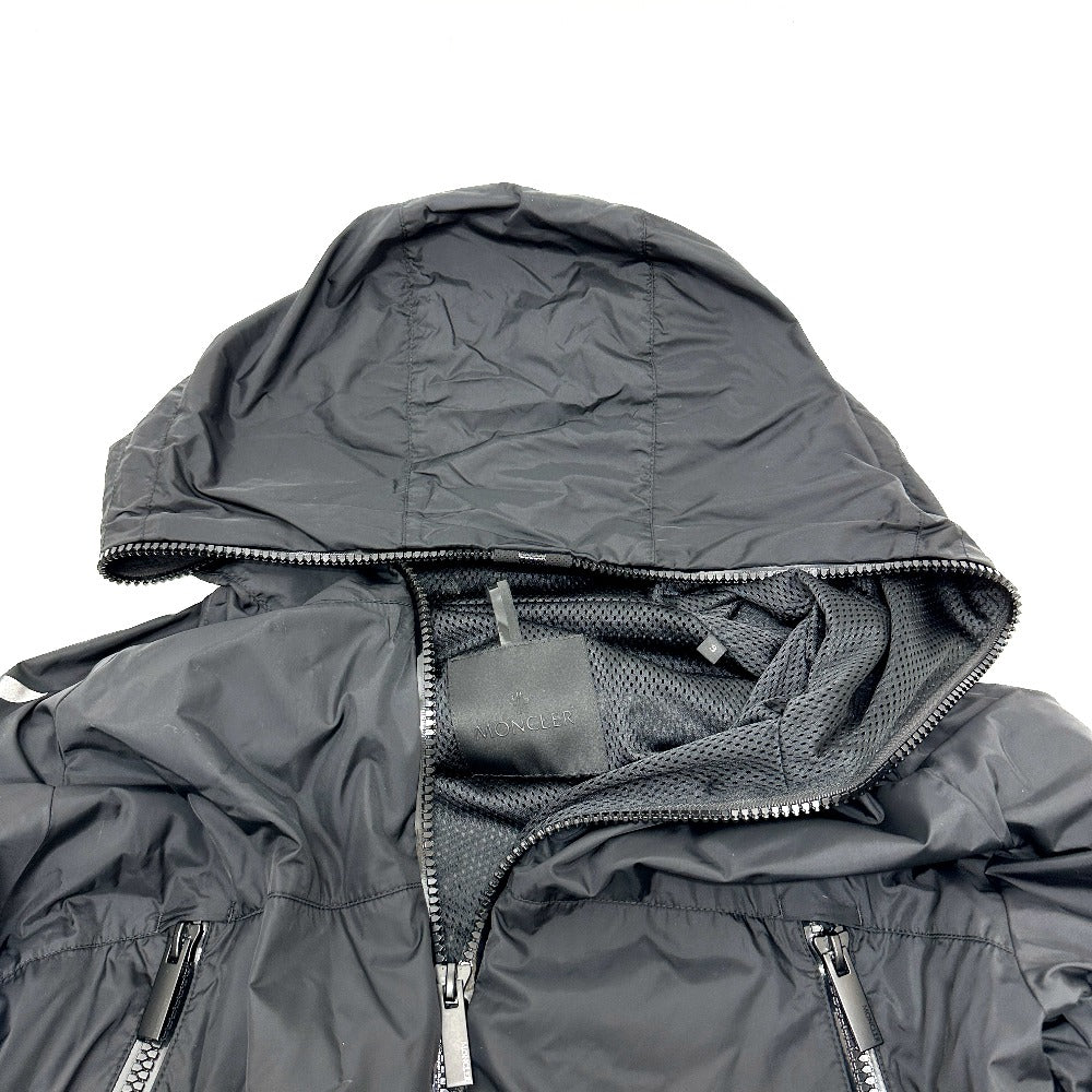 MONCLER BESAR Zip Up Parka Blouson Nylon Men's Black