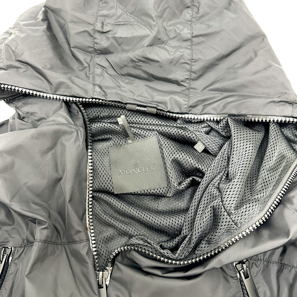 MONCLER BESAR Zip Up Parka Blouson Nylon Men's Black