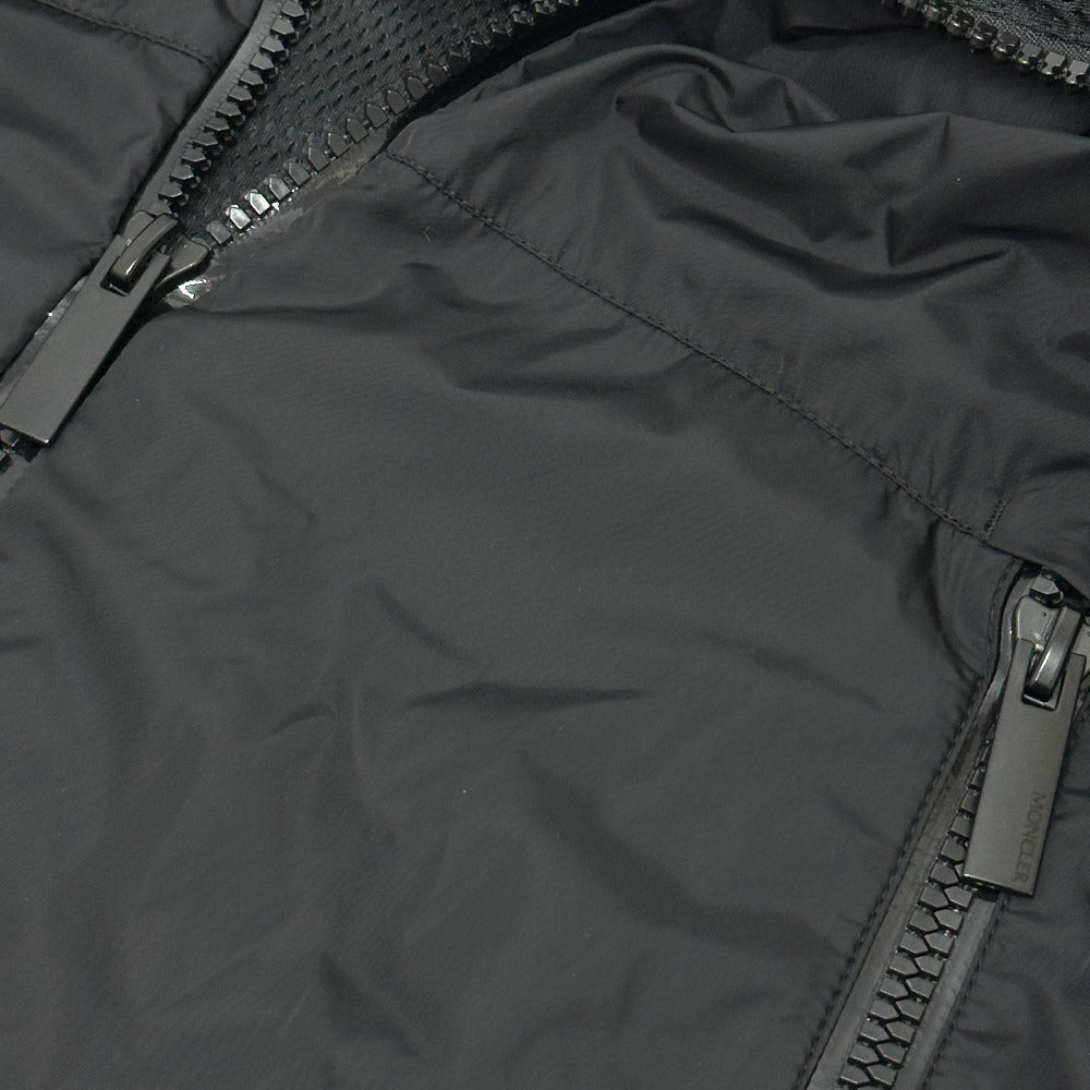 MONCLER BESAR Zip Up Parka Blouson Nylon Men's Black