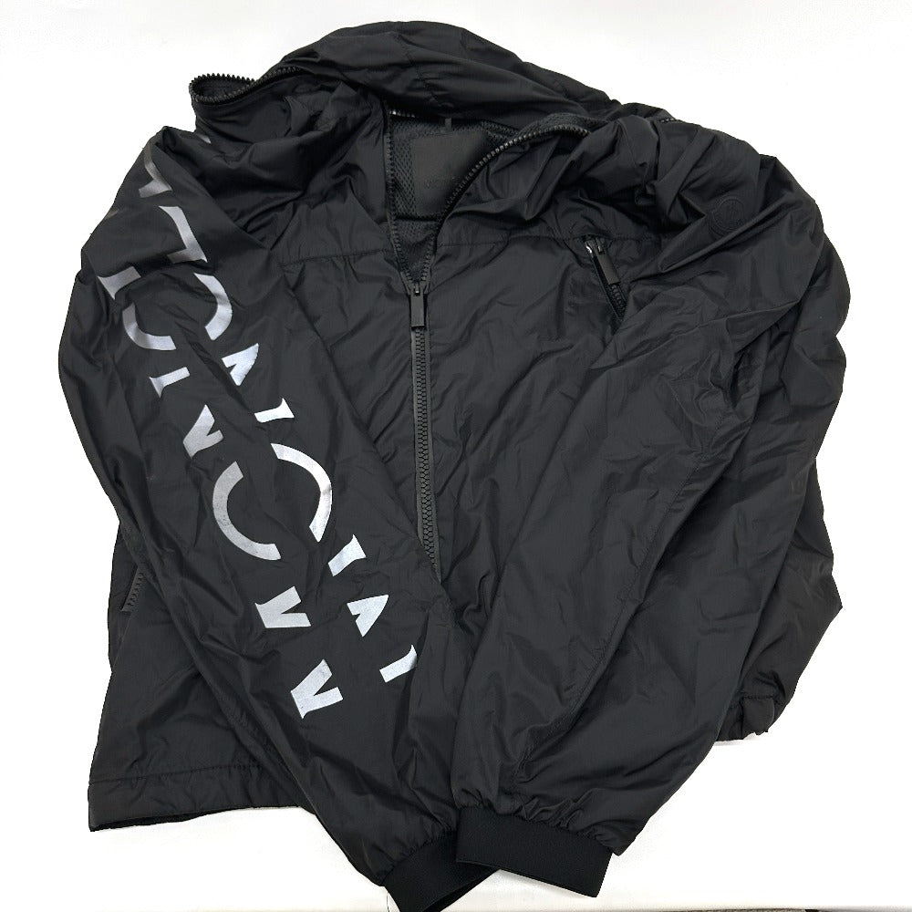 MONCLER BESAR Zip Up Parka Blouson Nylon Men's Black