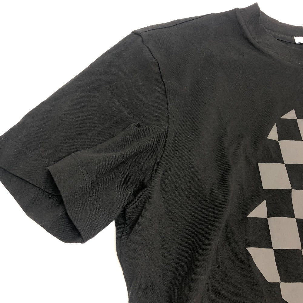 MONCLER Center Big Logo Short Sleeve T-Shirt Shirt Short Sleeve T-Shirt Cotton Men's Black