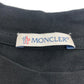 MONCLER Center Big Logo Short Sleeve T-Shirt Shirt Short Sleeve T-Shirt Cotton Men's Black