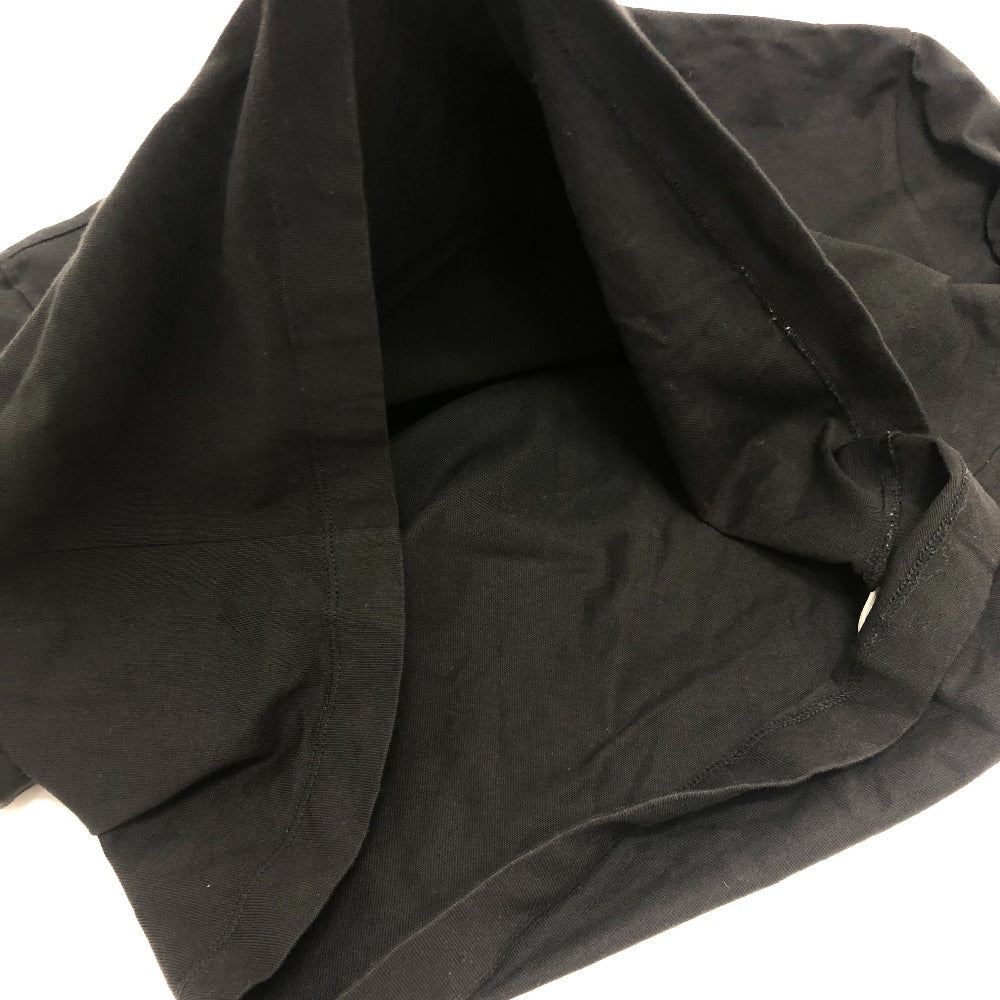 MONCLER Center Big Logo Short Sleeve T-Shirt Shirt Short Sleeve T-Shirt Cotton Men's Black