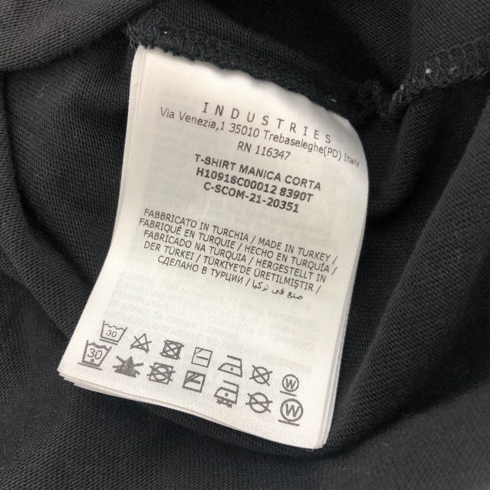 MONCLER Center Big Logo Short Sleeve T-Shirt Shirt Short Sleeve T-Shirt Cotton Men's Black