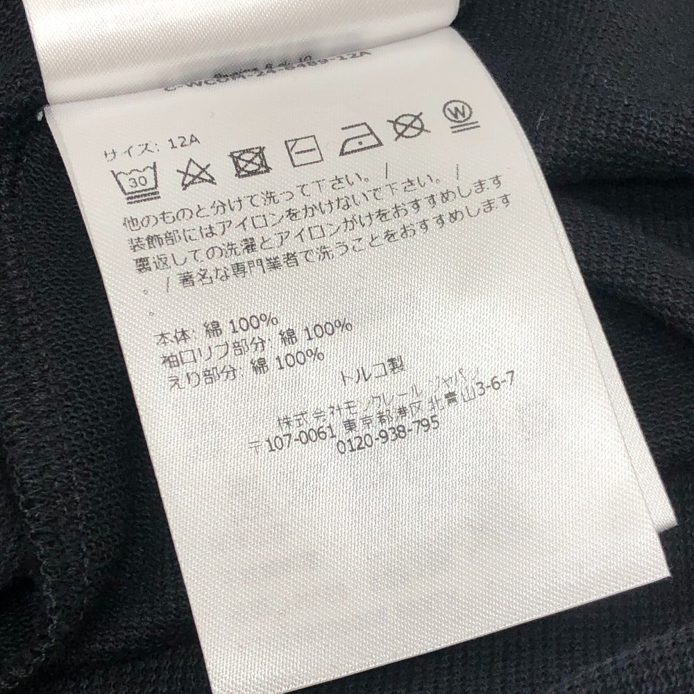 MONCLER K19548I00008 Moncler Enfant ワッペン アパレル ドレス ミニ 半袖 ワンピース コットン レディース ブラック