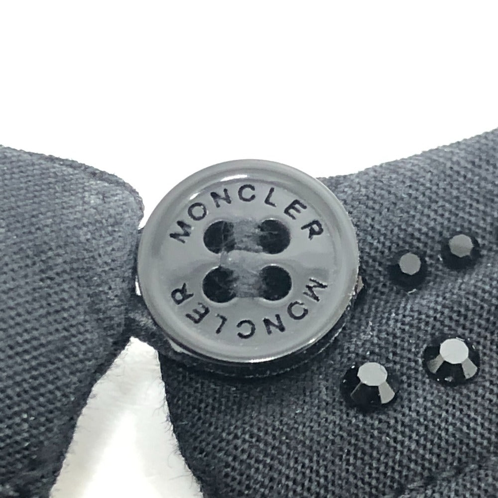 MONCLER K19548I00008 Moncler Enfant ワッペン アパレル ドレス ミニ 半袖 ワンピース コットン レディース ブラック