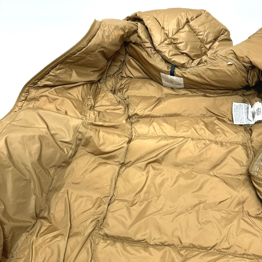 MONCLER NANTES Down Coat, Nylon, Brown, Women's