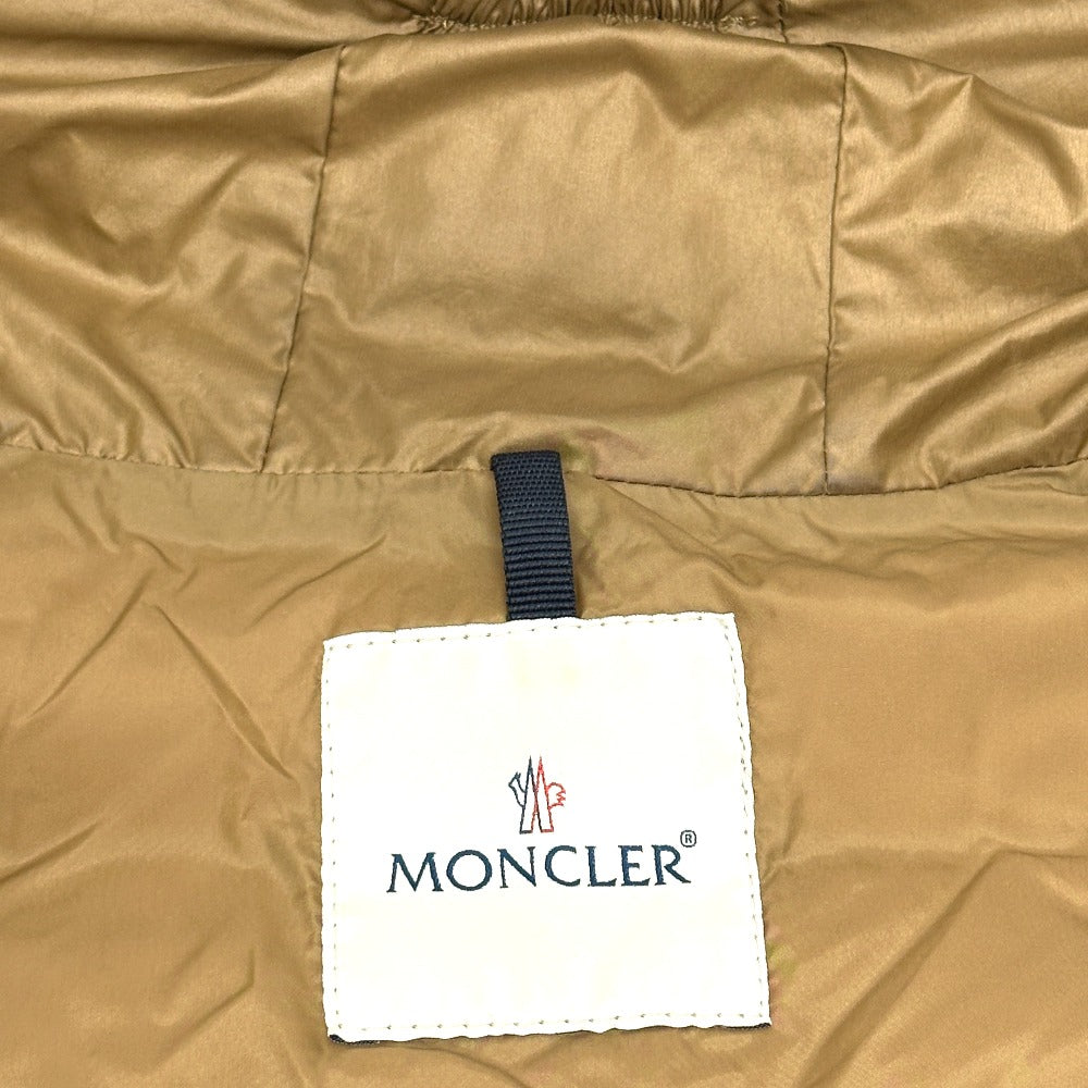 MONCLER NANTES Down Coat, Nylon, Brown, Women's