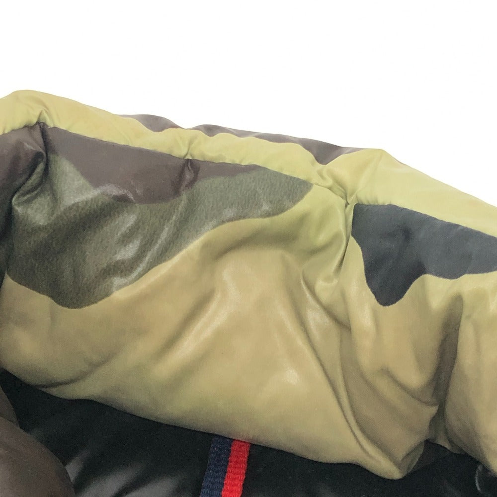 MONCLER EVEREST Apparel outerwear camouflage pattern logo hooded Down jacket polyester khaki Used