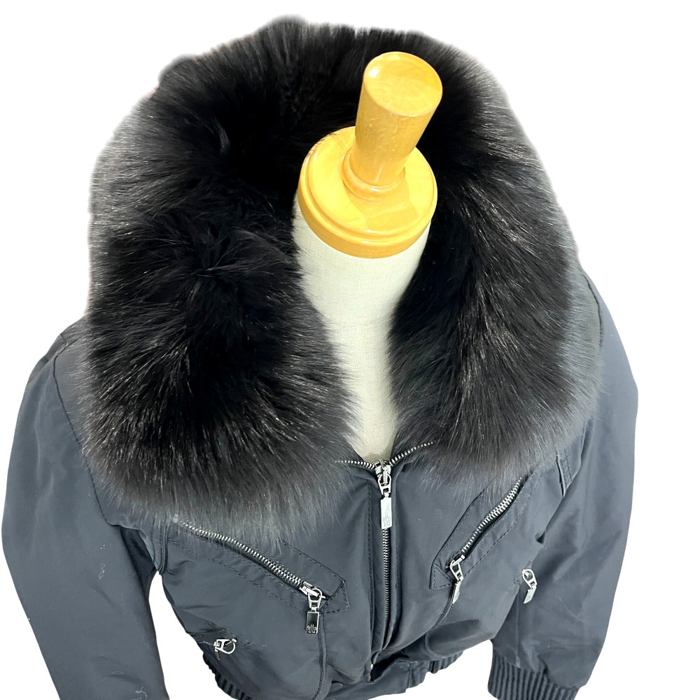 MONCLER AUDREY Audrey Short Down Jacket in Nylon, Women's, Black