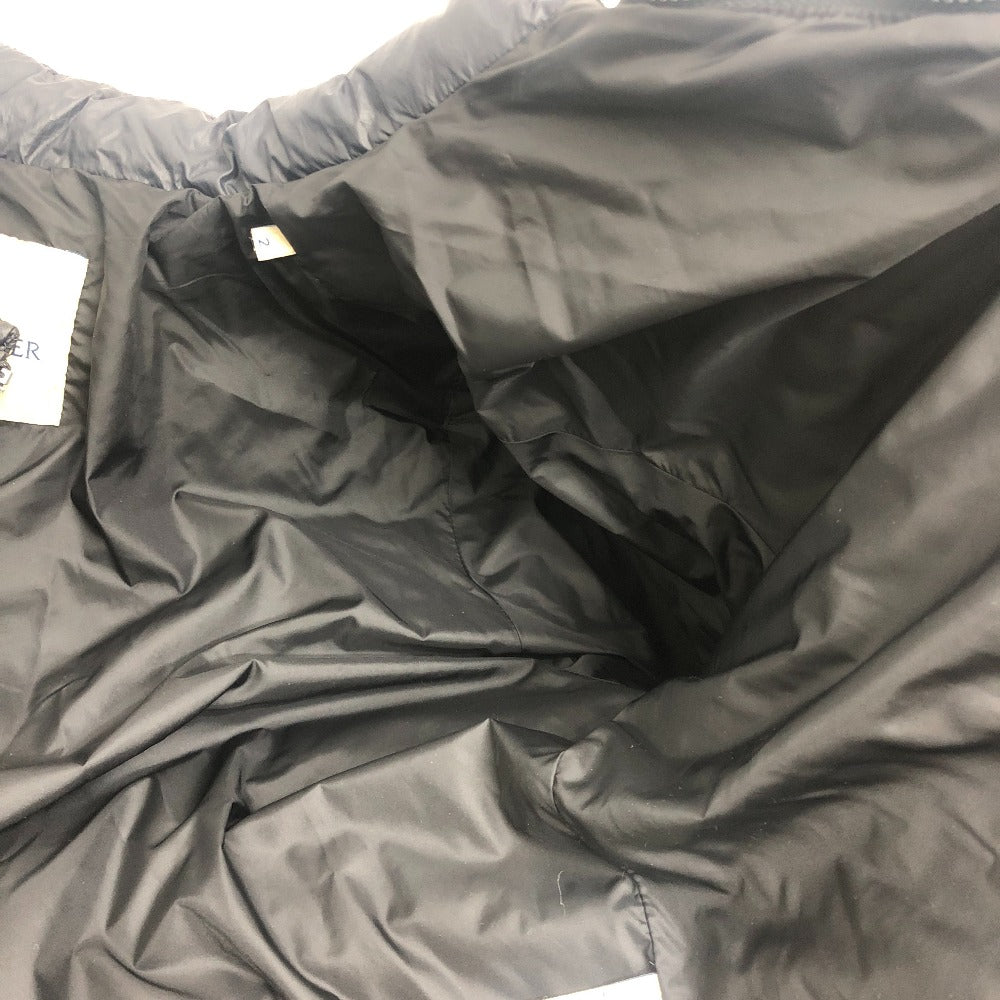 MONCLER ENA Women's Black Nylon Down Jacket with Logo Patch