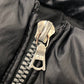 MONCLER ENA Women's Black Nylon Down Jacket with Logo Patch