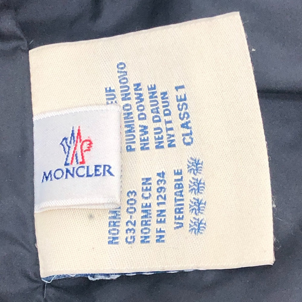 MONCLER ENA Women's Black Nylon Down Jacket with Logo Patch